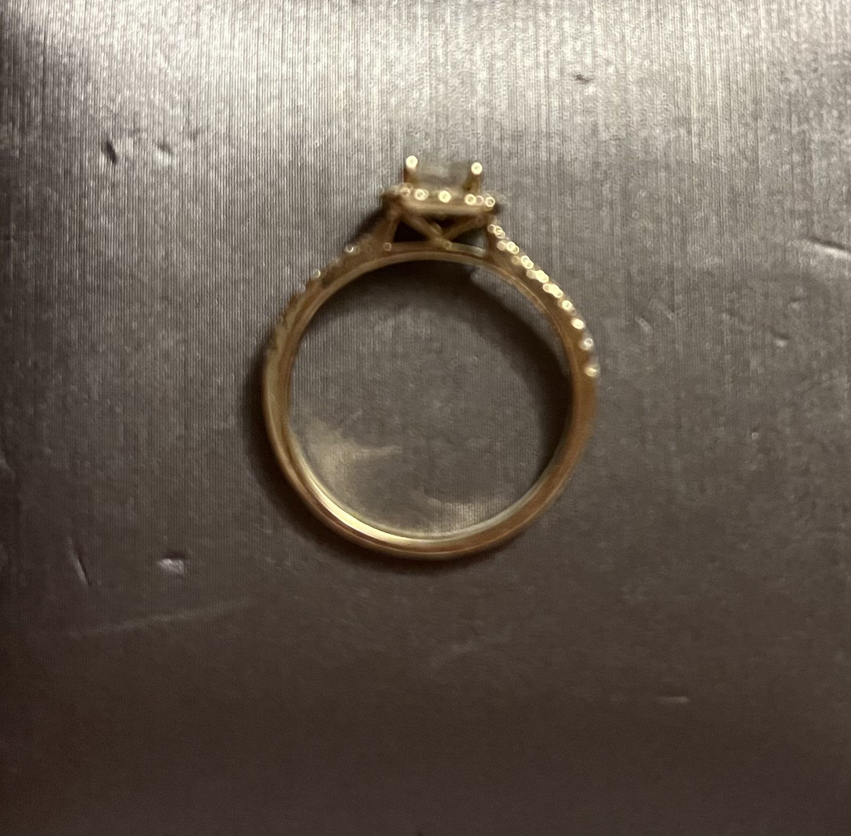 Gold Diamond Engagement Ring 14.5 Carat