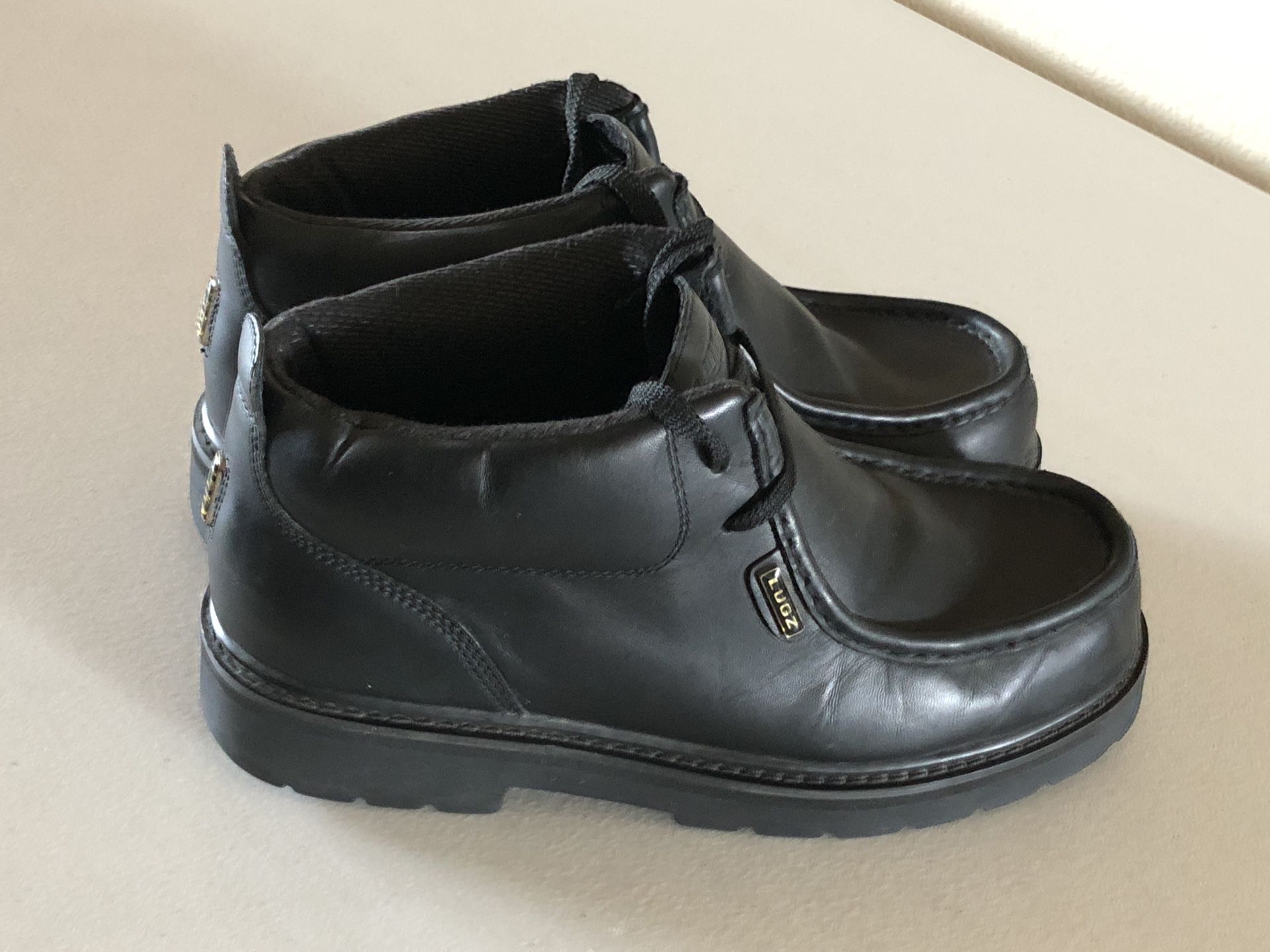 Men’s Black Leather LUGZ Strutt Boot, Size: 10