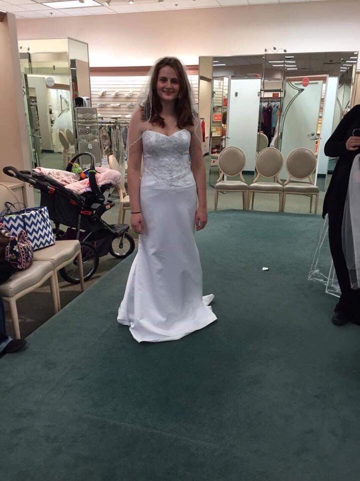 Wedding dress from David’s bridal