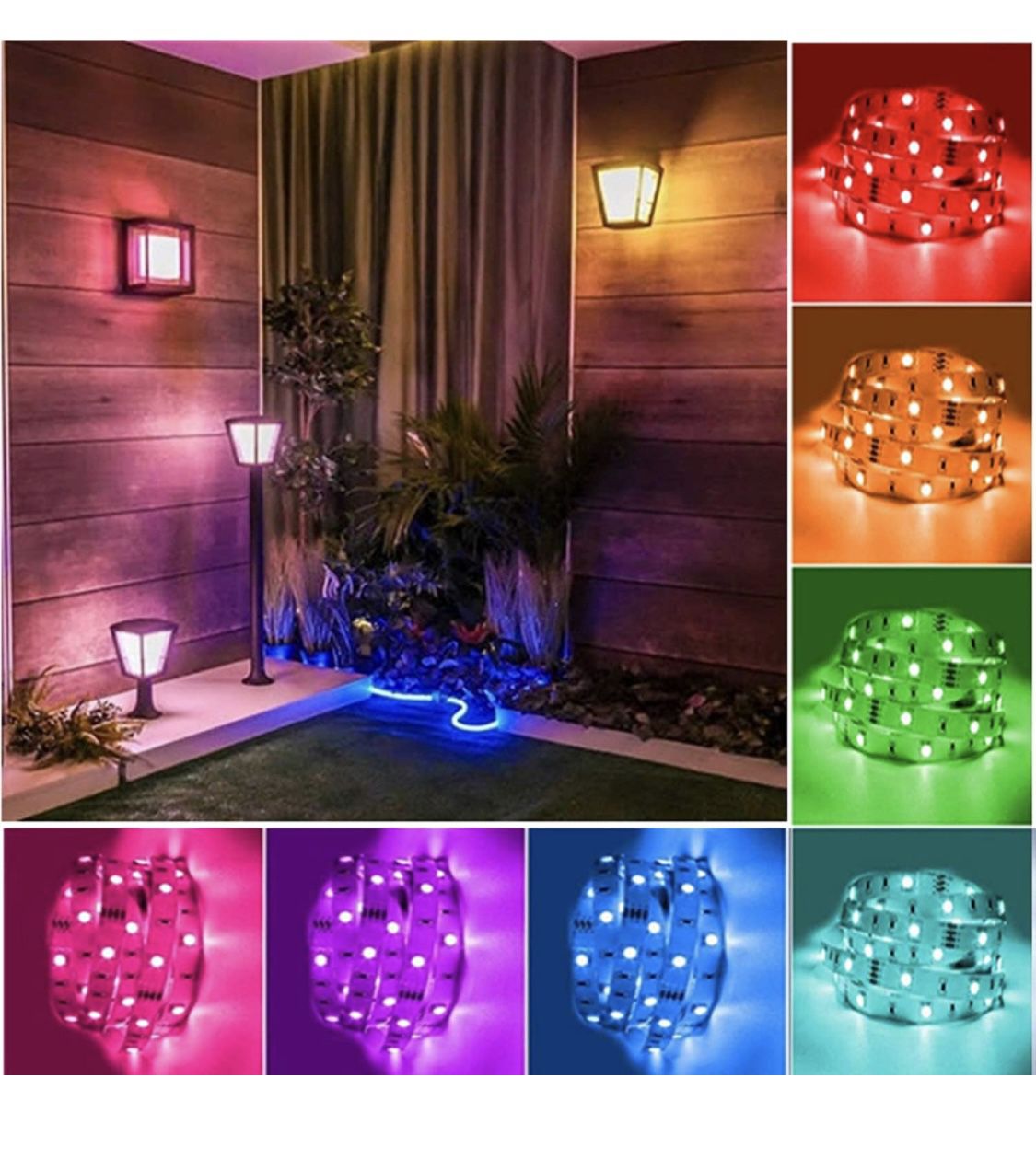 32.8ft Led Light Strip,Led Color Changing Lights with Remote,Mood Lighting for Bedroom, Gaming Desk,Gaming Chair,Room Decoration SMD 5050 Strip Lights