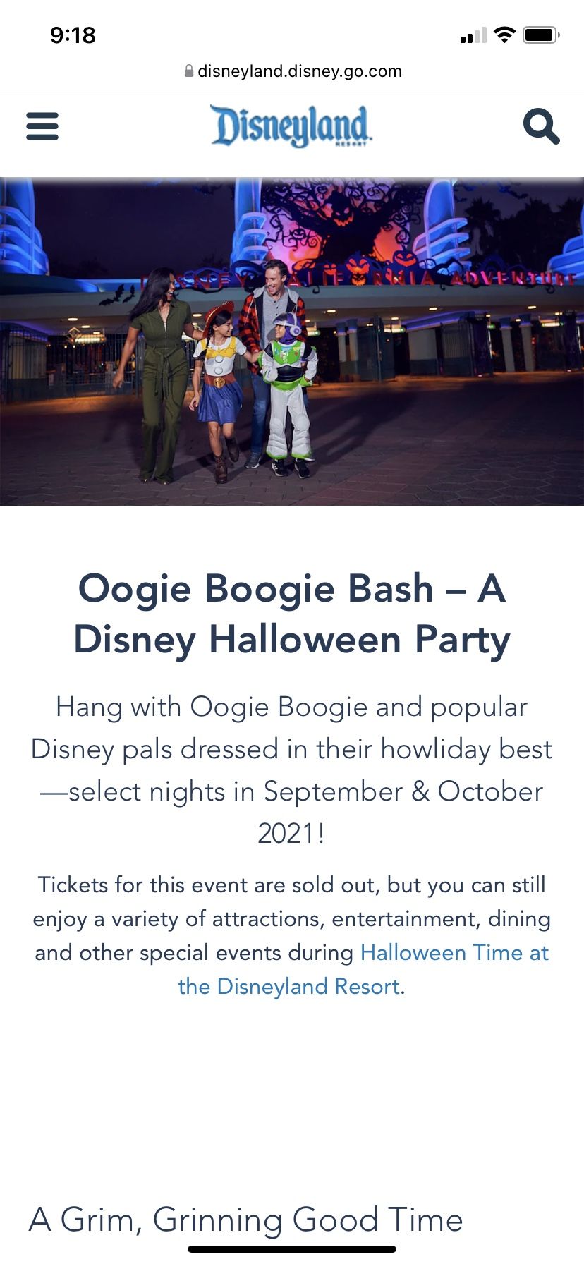 Oogie Boogie Bash Ticket