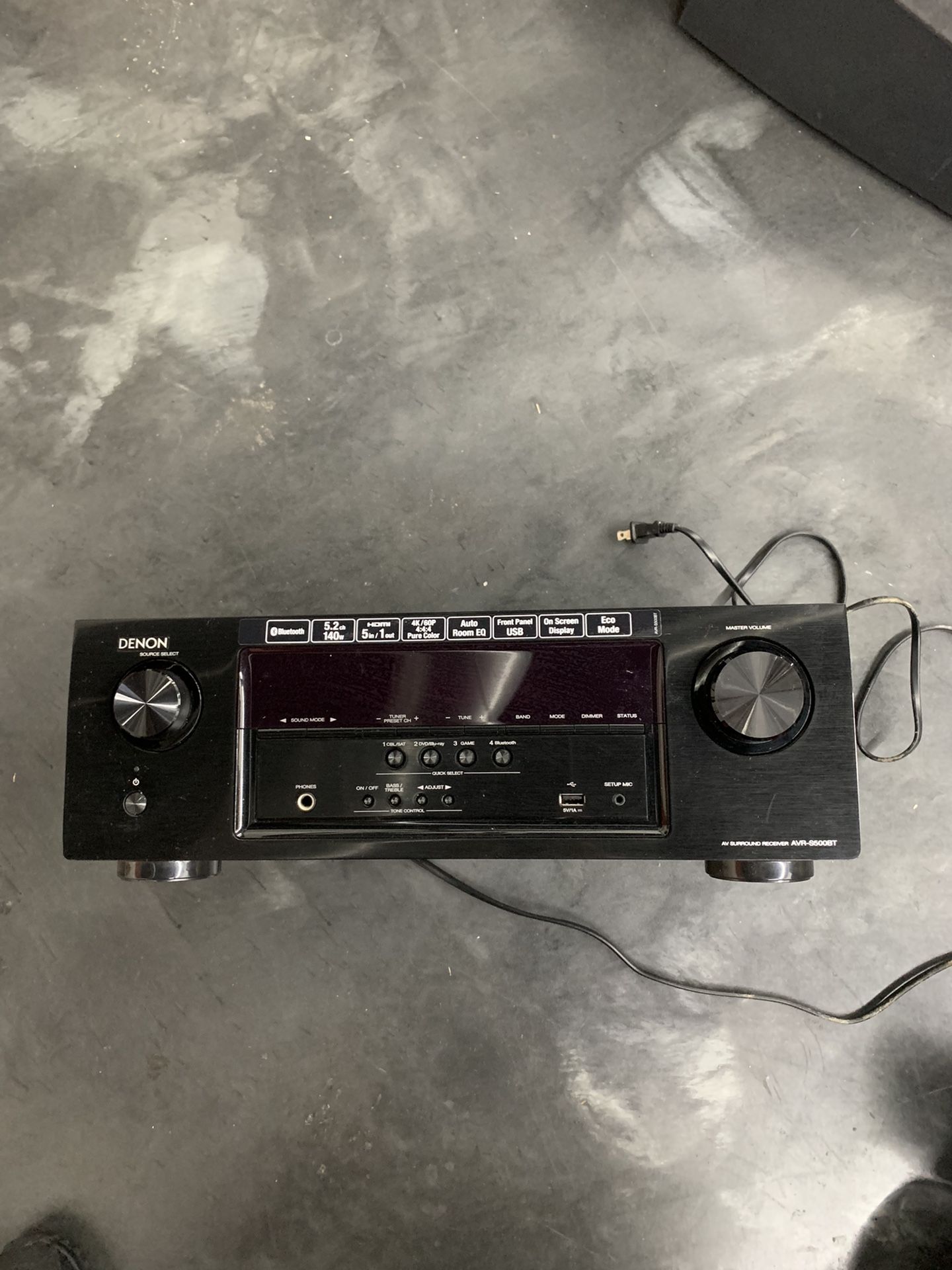 Denon Surround sound receiver and Bose speakers
