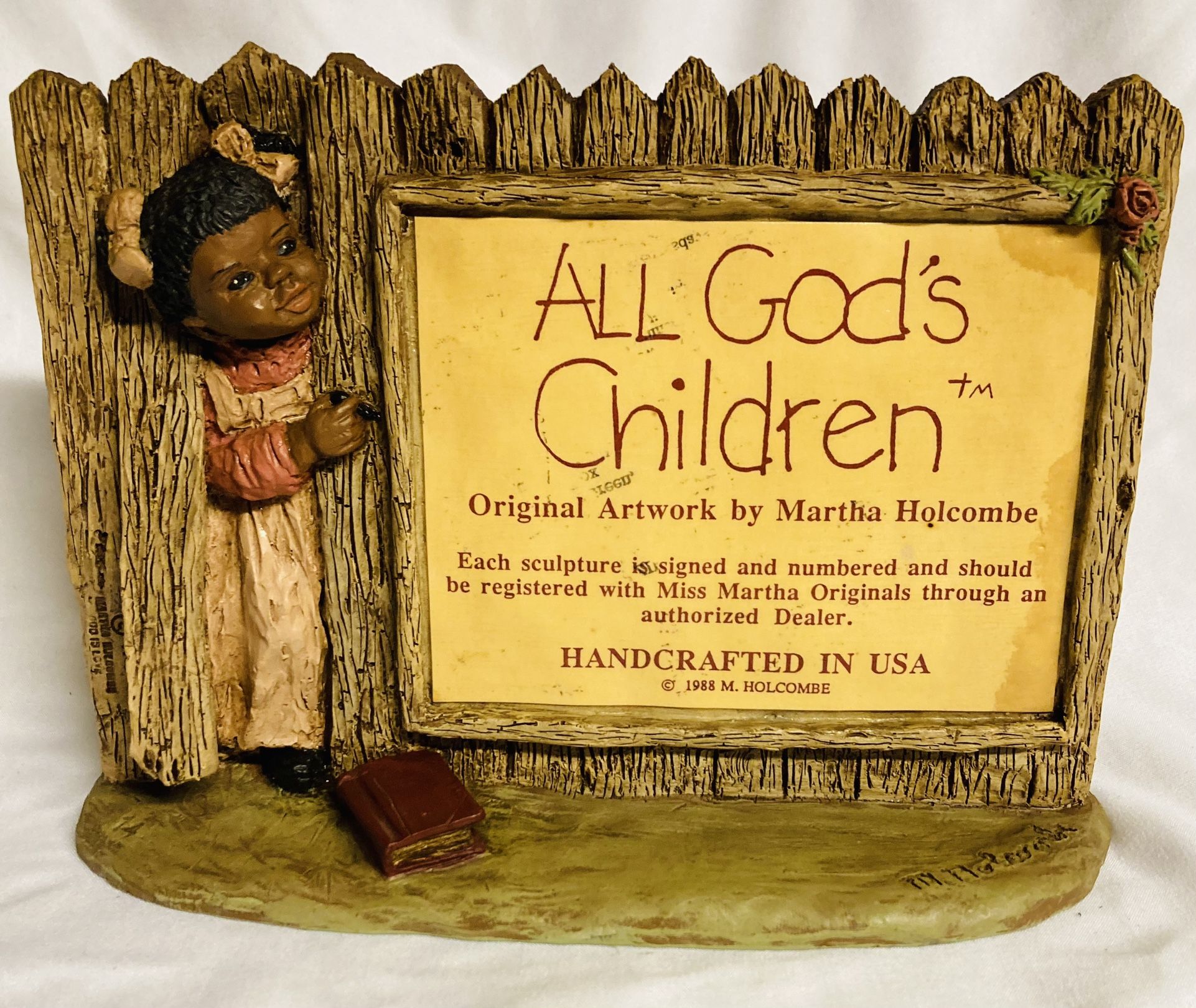 All God's Children Plaque Miss Martha Holcombe Authorized Dealer Sign