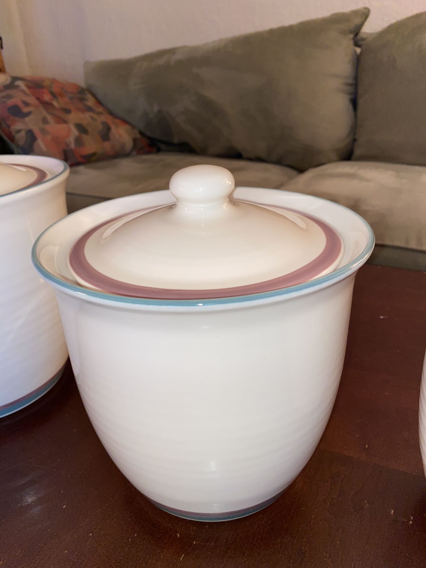 Juniper Pfaltzgraff full canister set of three