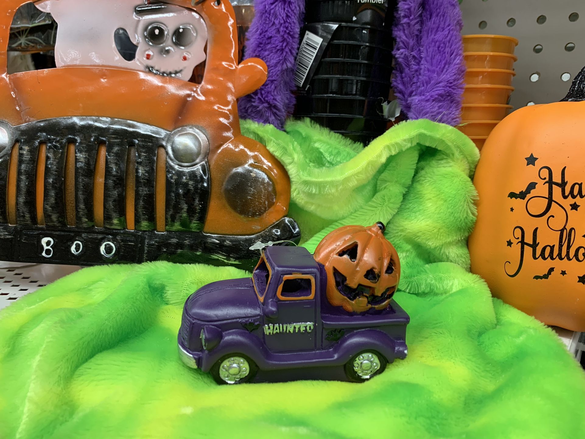 Purple Truck Halloween Mini With Light