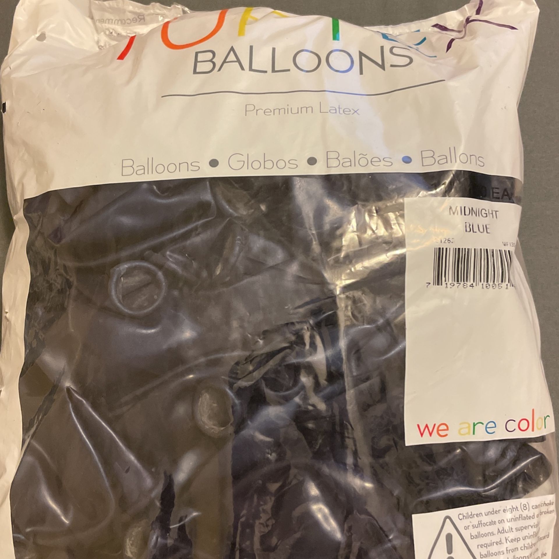 TUFTEX - Balloons, 11” Midnight Blue
