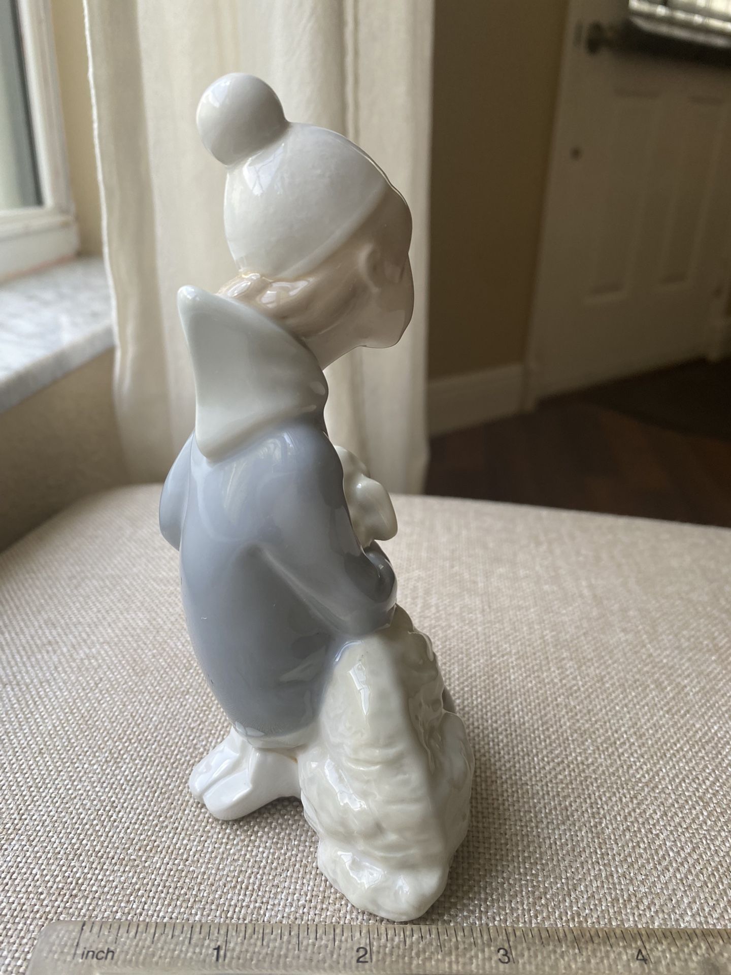 Vintage Lladró Porcelain Shepherd Boy with Sheep Lamb Figurine Handcrafted in Spain Issued 1970, Retired 1992