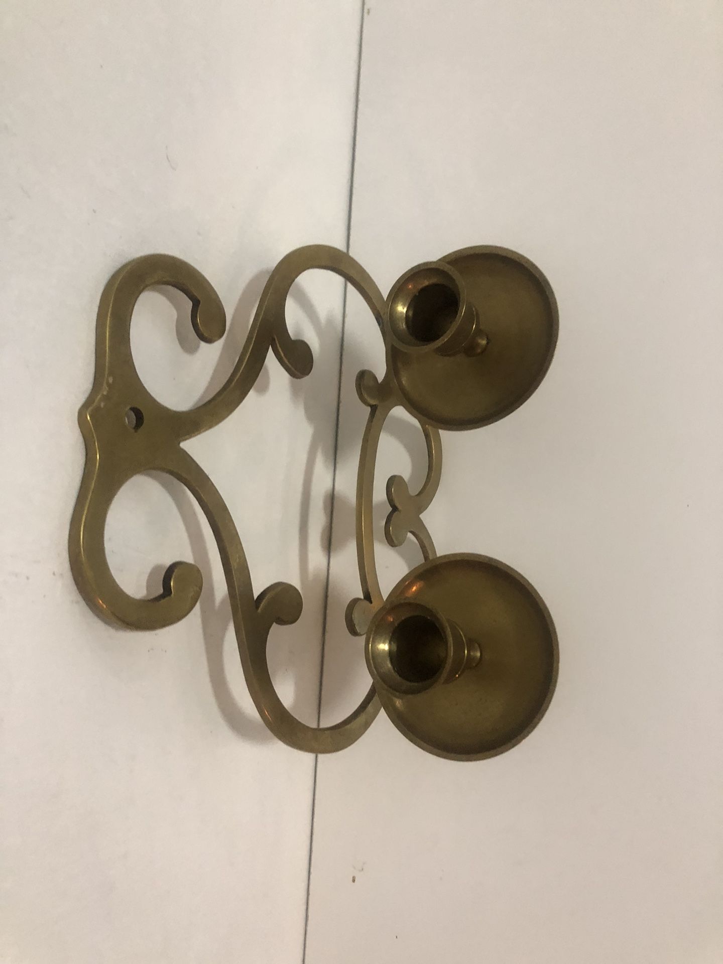 vintage solid brass sconce