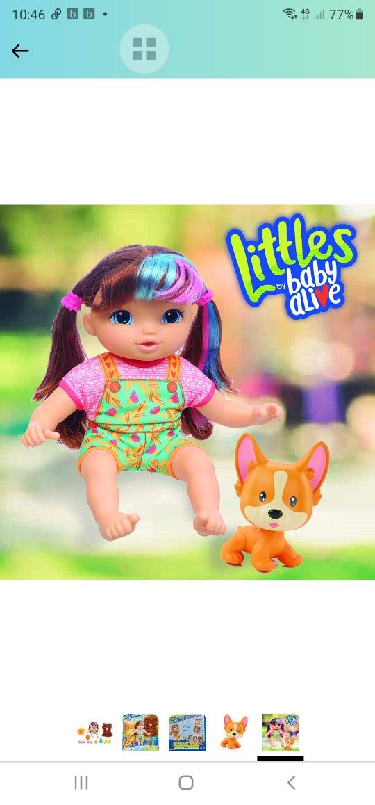 Littles Baby Alive With Her Pet Lion Brand New Unopened