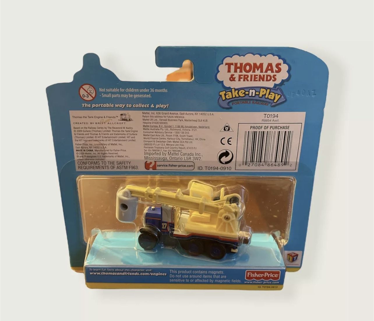 KELLY Thomas the Tank Engine & Friends Take n Play along construction vehicle 