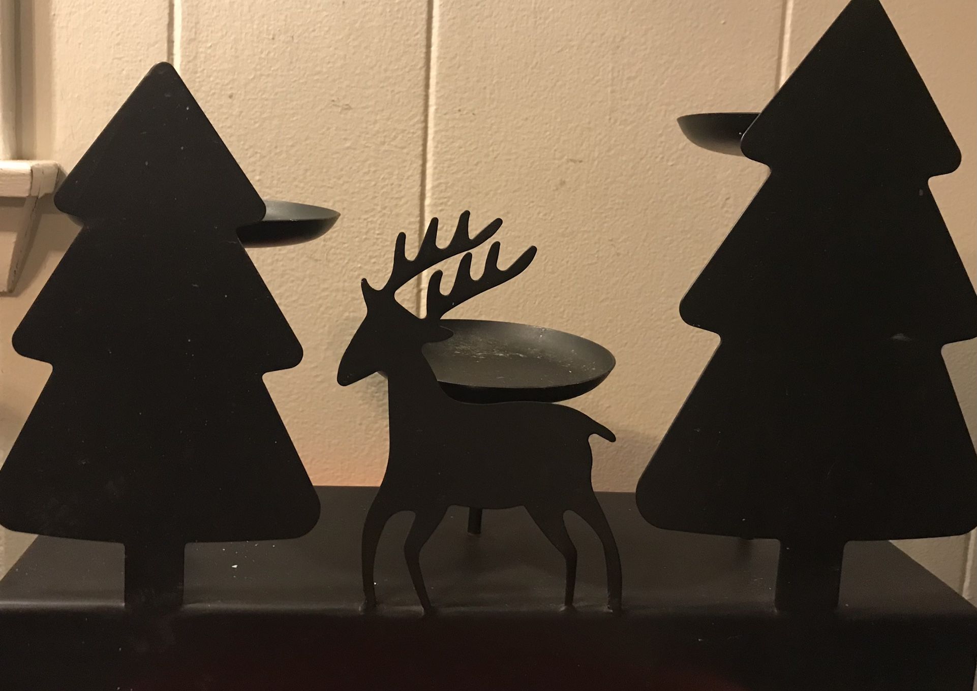 Country Metal Candle Holder