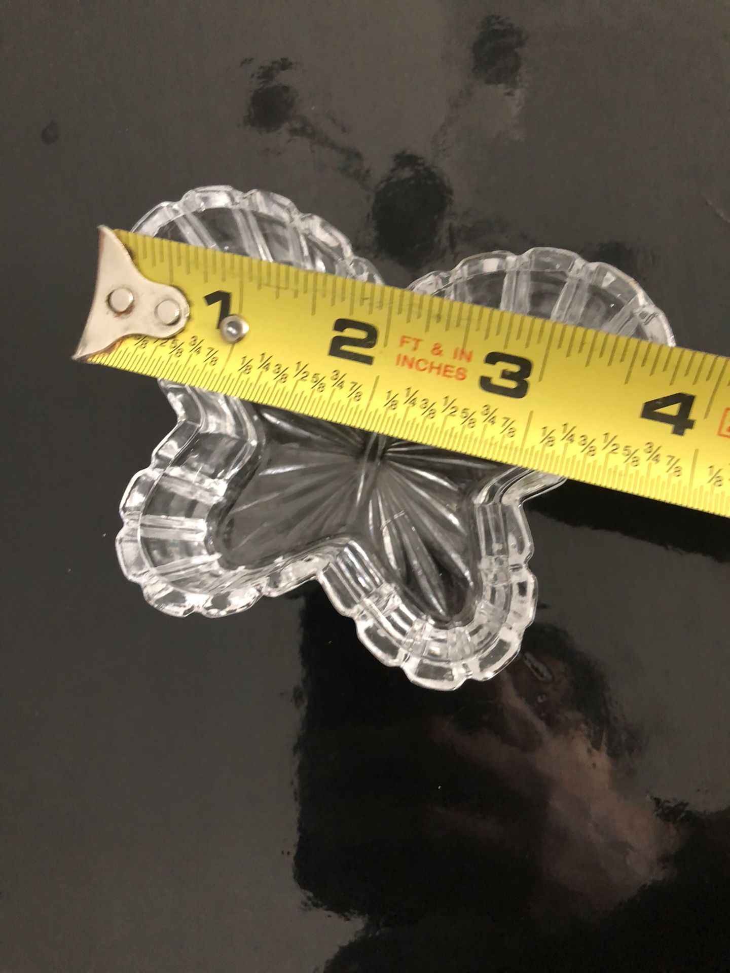 Butterfly glass, ring holder, butterfly, glass decor