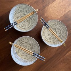 3 Bowls With Chopsticks  Thumbnail