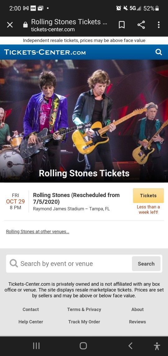 Rolling Stone Tickets