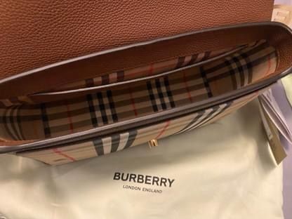 Burberry Leather and Vintage Note Crossbody
