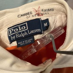 Ralph Lauren Polo Men’s Vintage Canoes Kayak Of Ny Polo Shirt Sz M- New Thumbnail