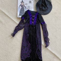 Girl Costume (Purple Witch) -4-6years Old Thumbnail