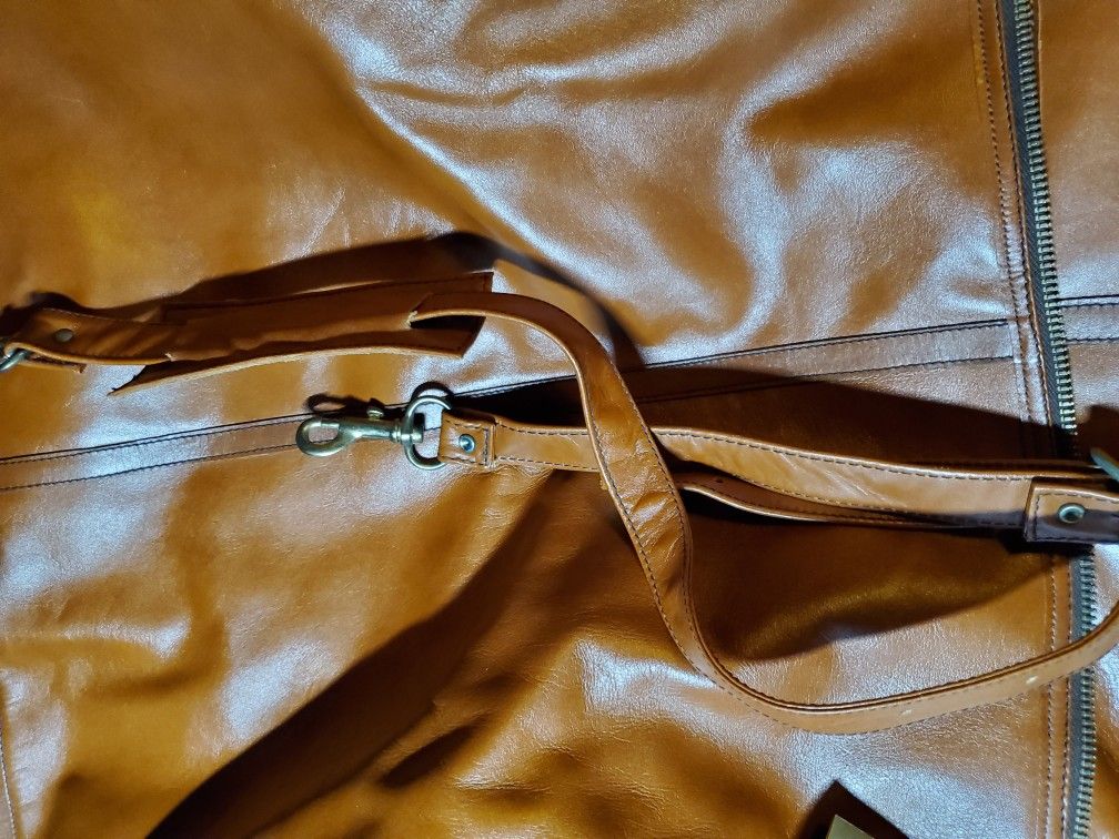 Vintage 1970s Tumi Leather Garment Bag