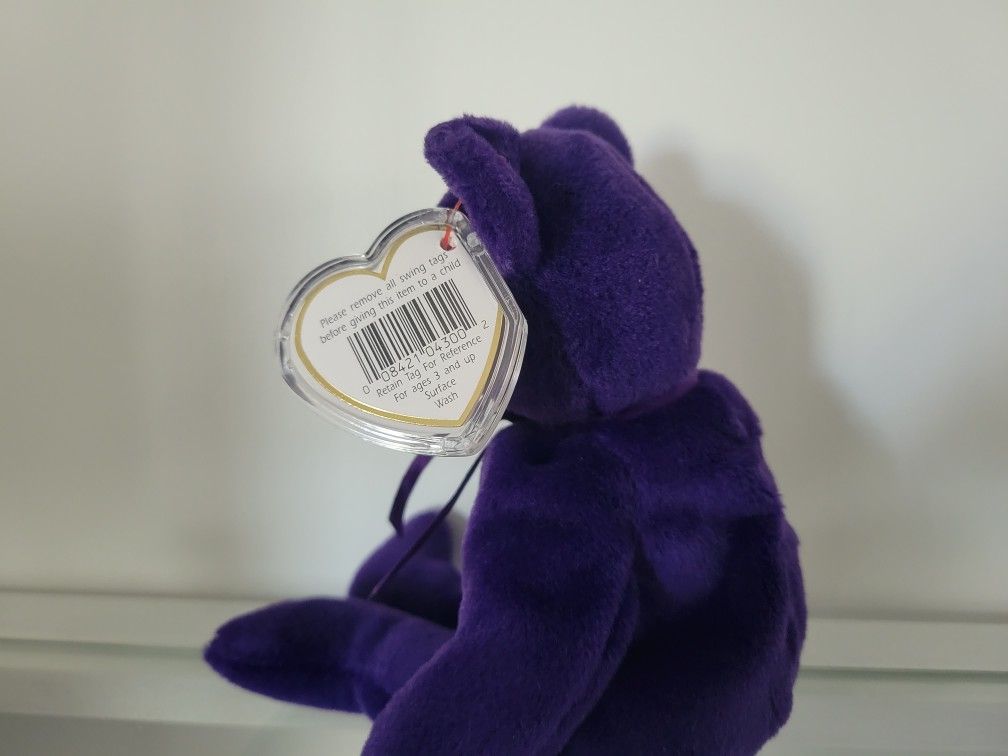 Princess Diana Bear TY Beanie Baby Rare & Retired 1997 NEW Condition