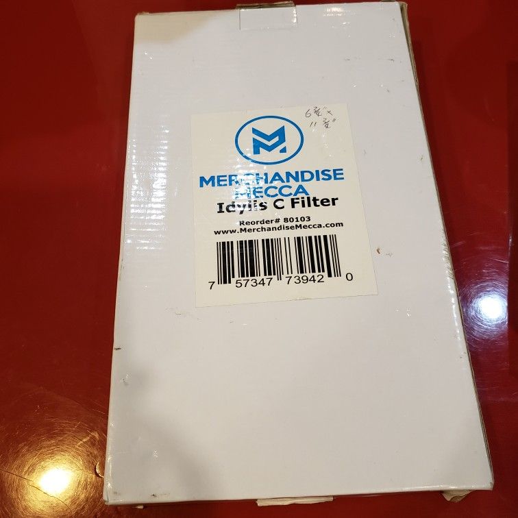 HEPA Air Filter fits Idylis Air Purifier IAP-10-200 IAP-10-280, IAF-H-100C. Size 11 3/4" x 6 3/4". New excellent condition in package.