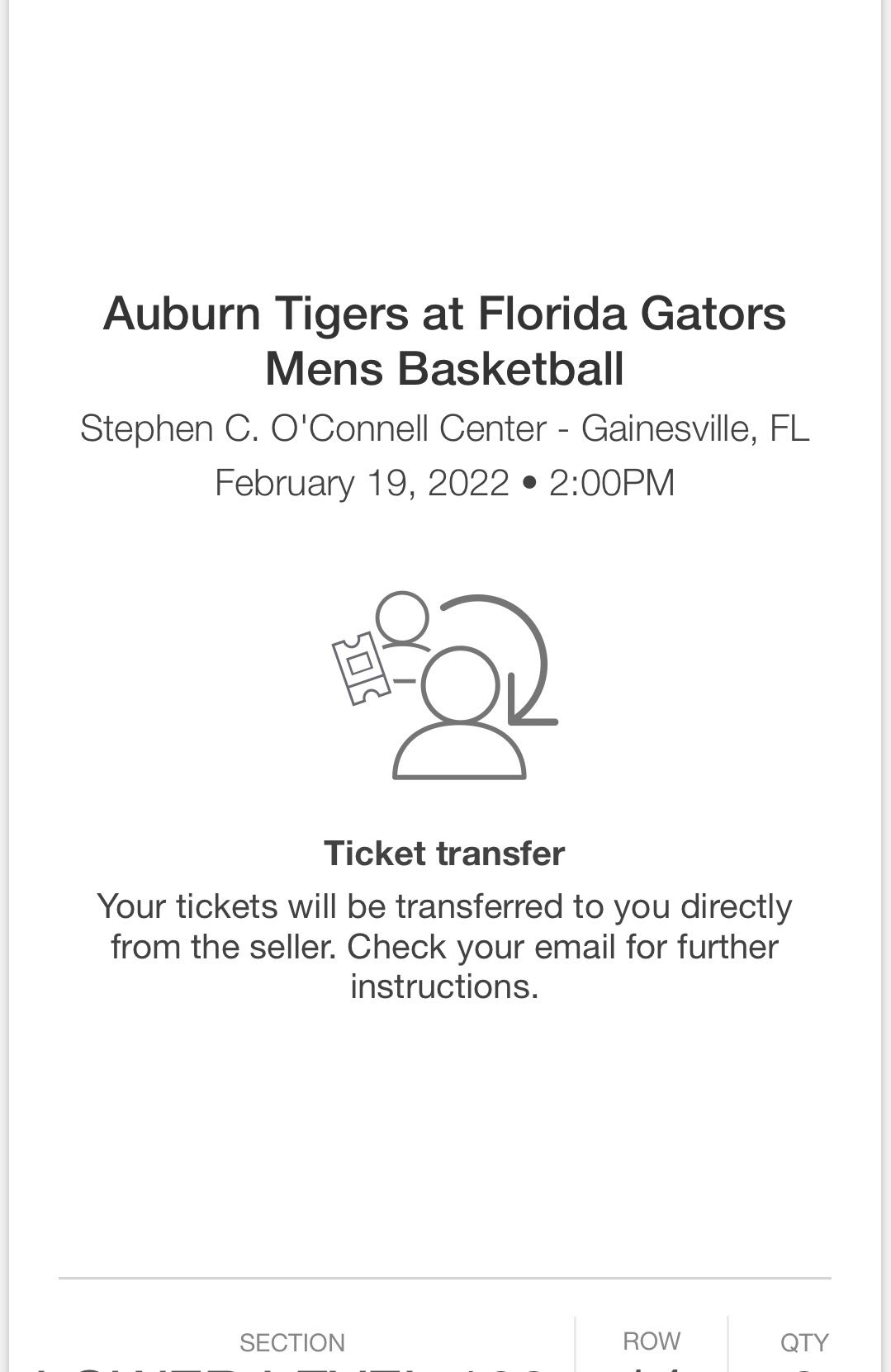 Florida Vs Auburn Ticket 