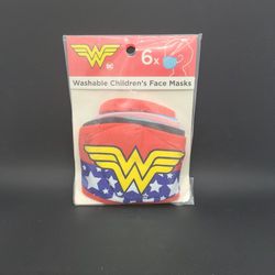 Wonder Women  6pk Washable Children's Face Mask Thumbnail