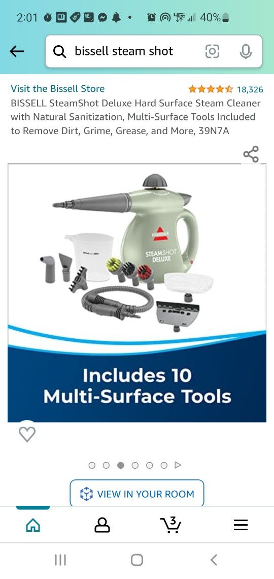 Bissell Steamshit Delux Hard Surface Steam Cleaner