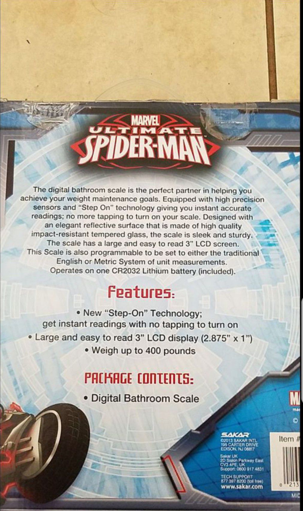 New LCD Spiderman digital bathroom scale
