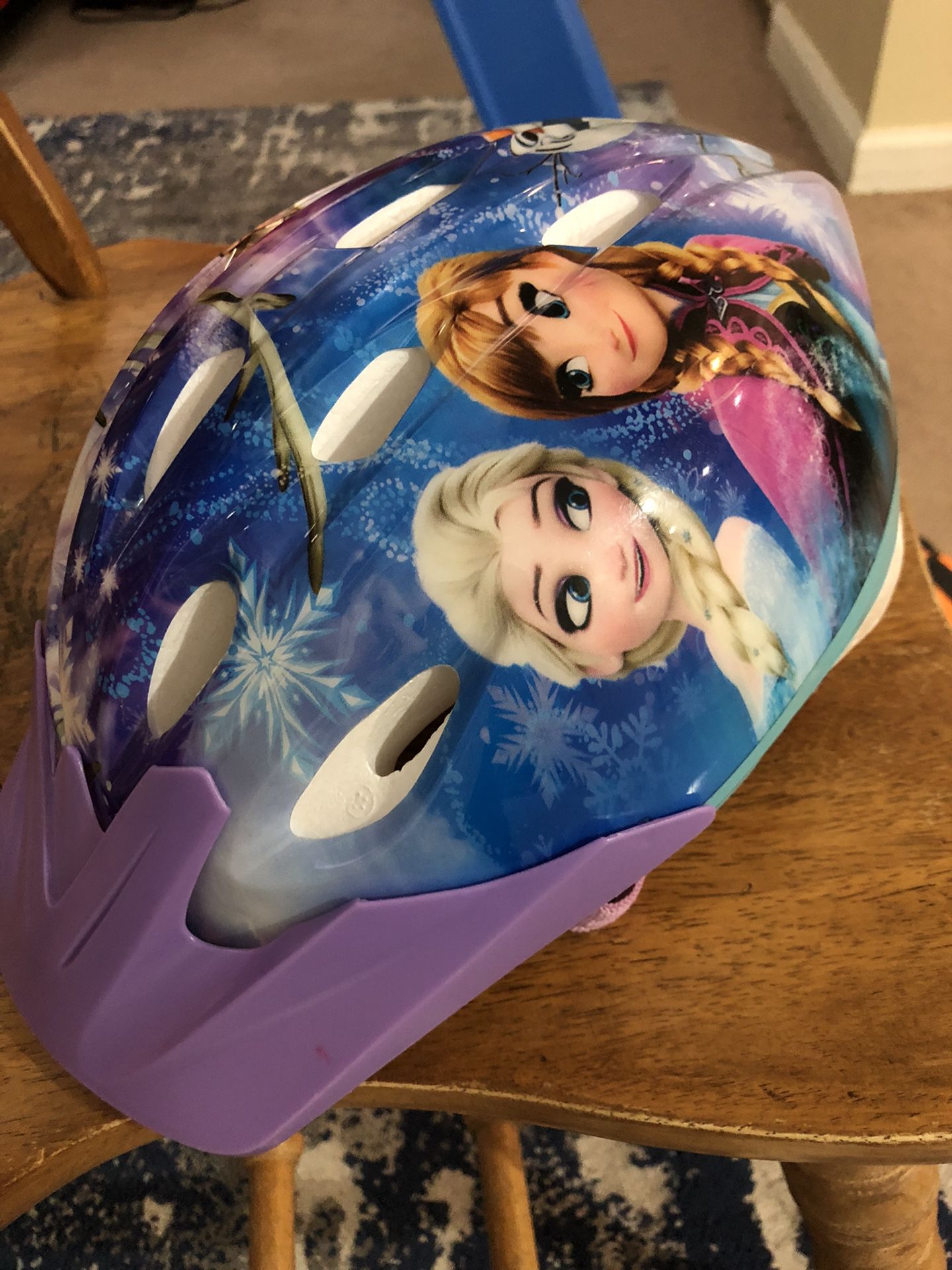 Baby Girls Bike And Frozen Helmet