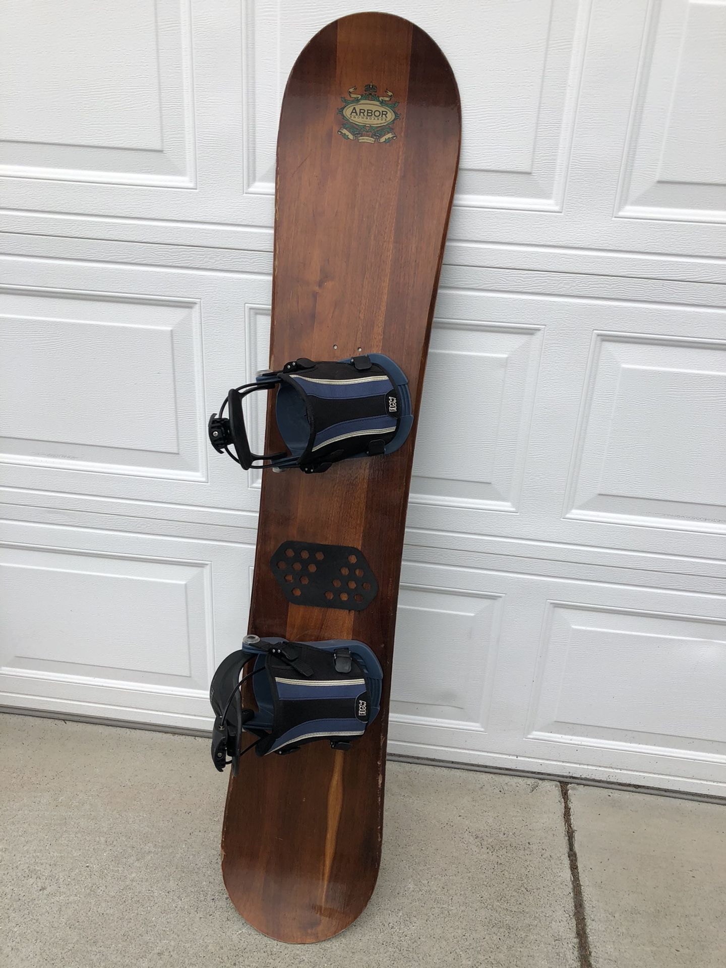 Arbor Hawaii Koa Wood snowboard D54 Natural LIGHT WEIGHT 154 w/Flow