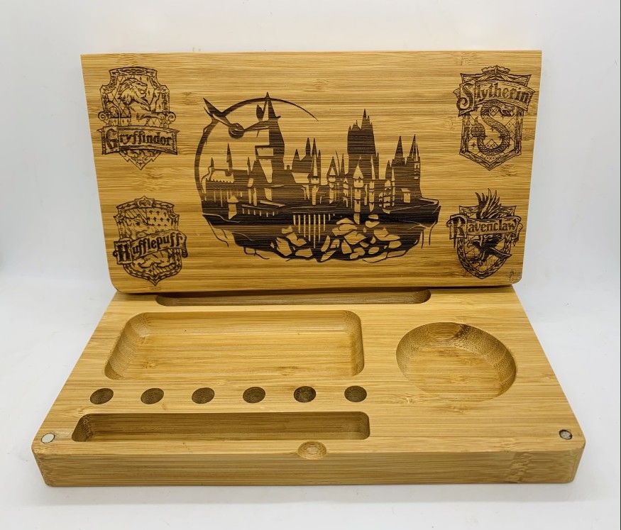Harry Potter Laser Engraved Bamboo High Quality Rolling Tray