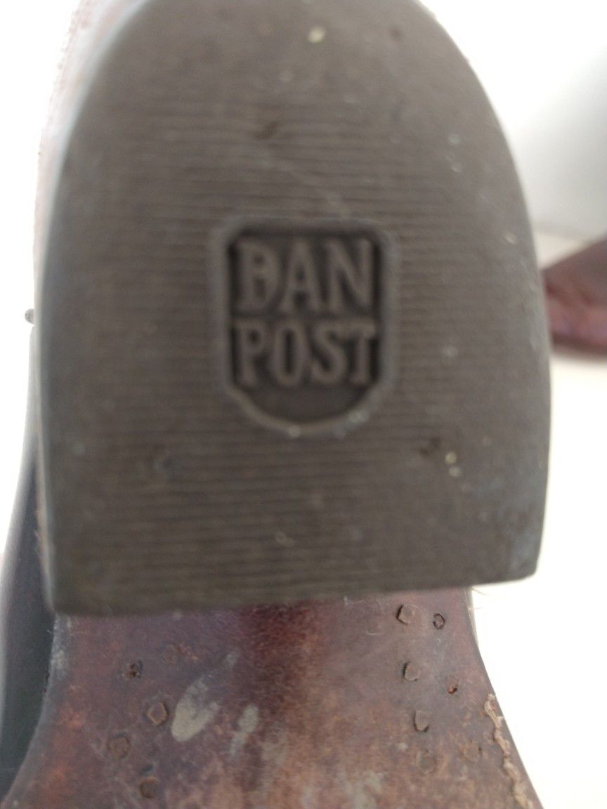 Ban Post Leather Boots Made In Spain 