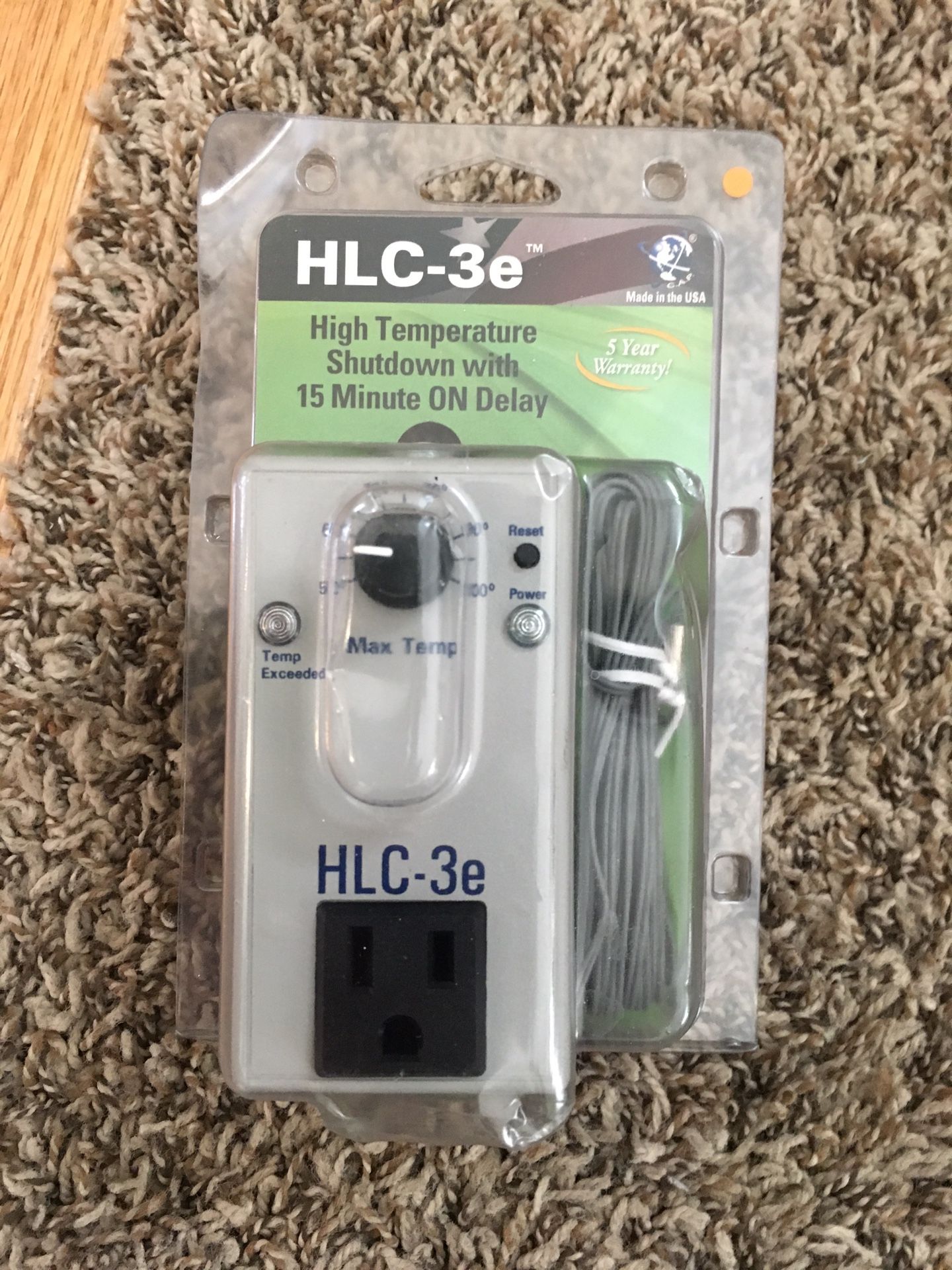 HLC-3e High Temp Shutdown with 15 minute on Delay controller