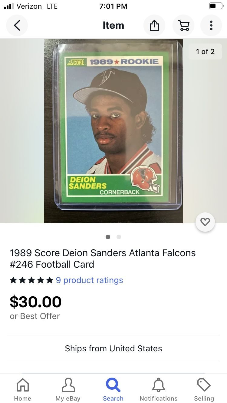 Deion Sanders Cards