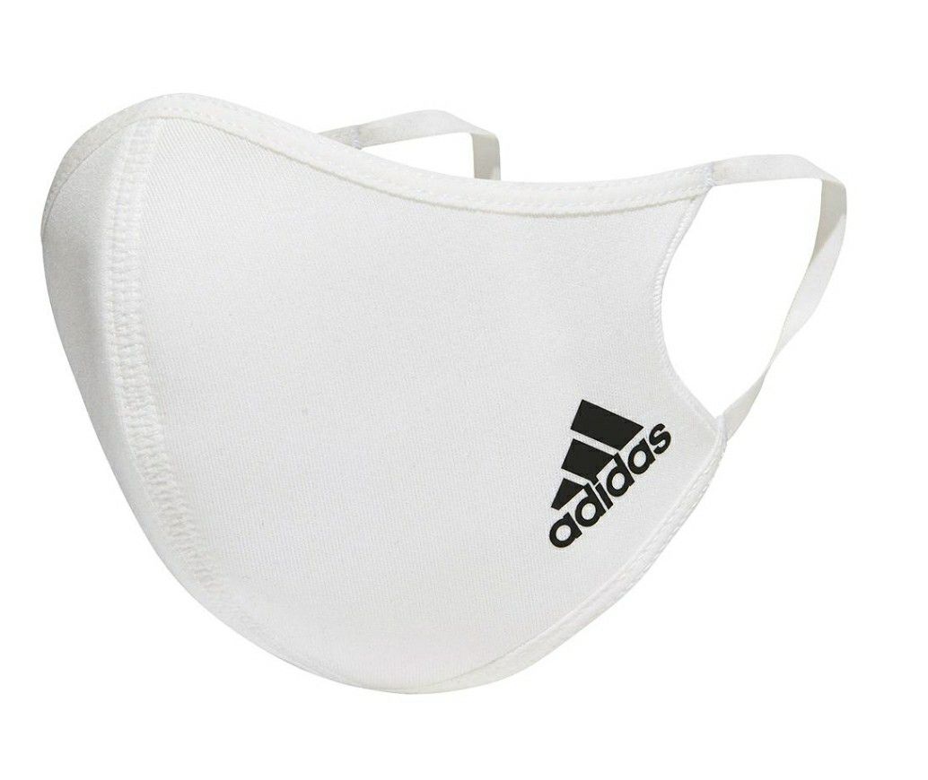 Set Of 3 Face Mask Adidas Original White Or Blue New Safety 