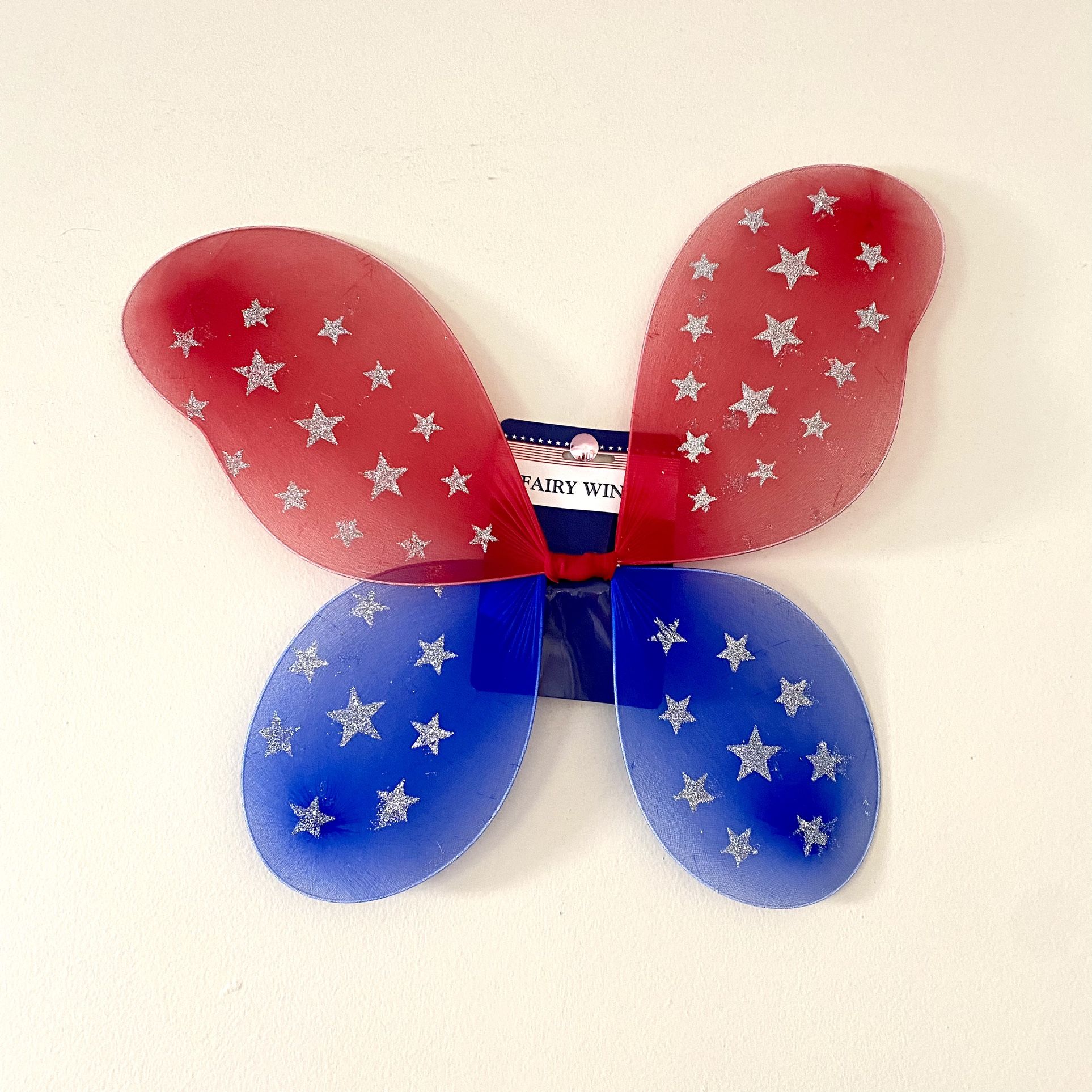Brand new fairy wings kids children’s red Blue Stars Patriotic America