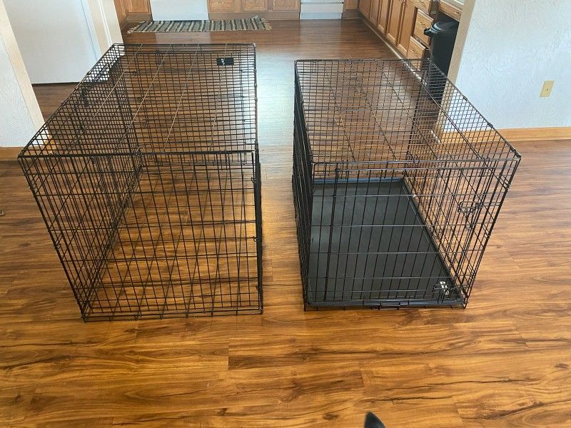 2 Large Dog Kennels - Sold Together Or Sperate