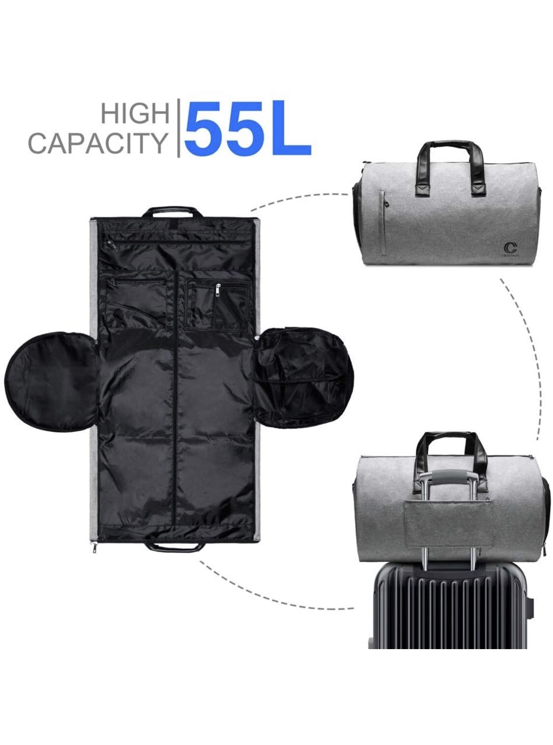 New travel suit & Duffle bag all in one