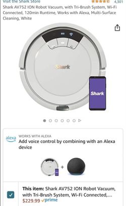 Shark AV752 ION Robot Vacuum, with Tri-Brush System, Wi-Fi Connected, 120min Runtime, Works with Alexa Thumbnail