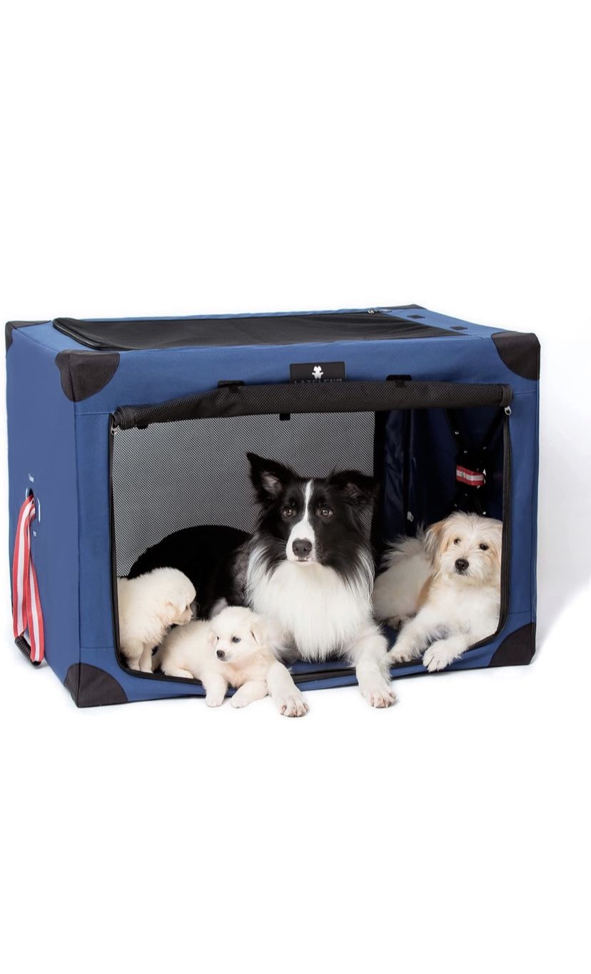 Collapsible Dog Crate Portable And Travel Friendly