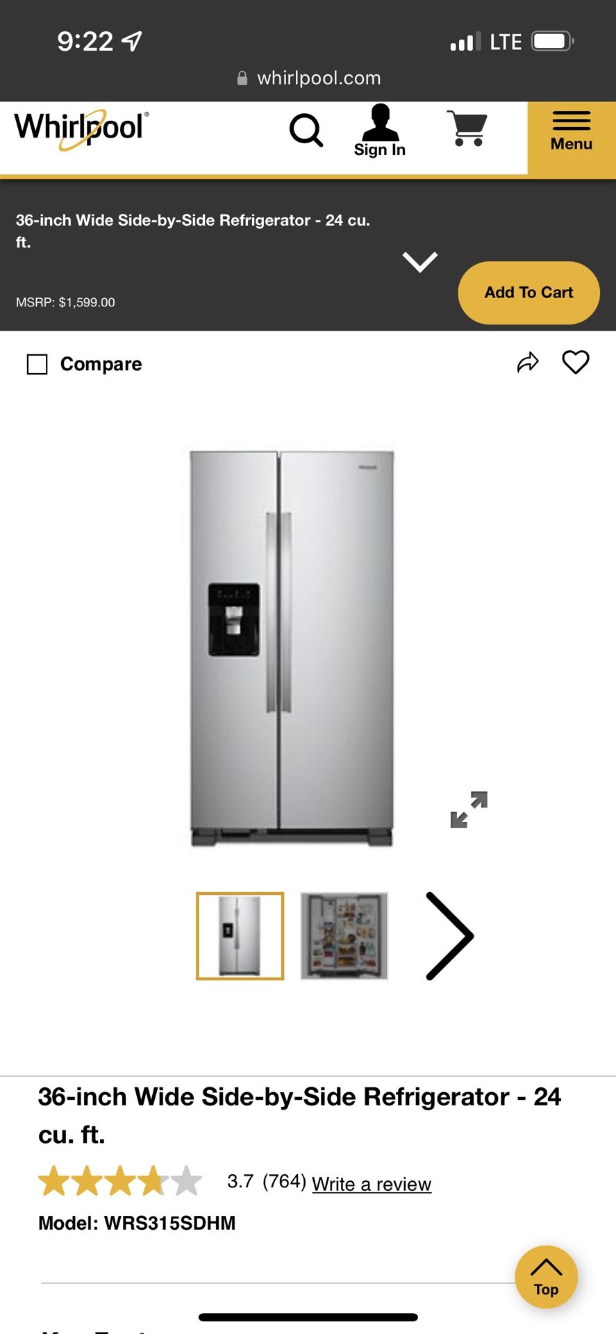 Whirlpool Refrigerator