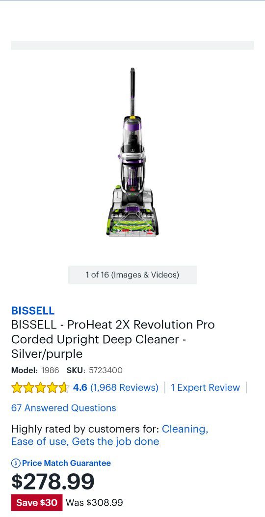 Bissell Proheat 2x New In The Box. 