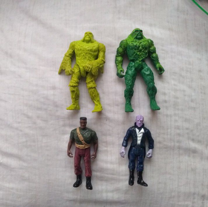 Swamp Thing Action Figure Lot 1990 Vintage DC Collectible