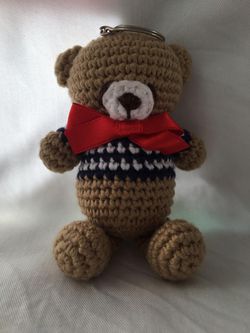 Teddy Bear Key Chain|Amigurumi Toys|Handmade Toys|Stuffed Animal|Crochet Toy Thumbnail