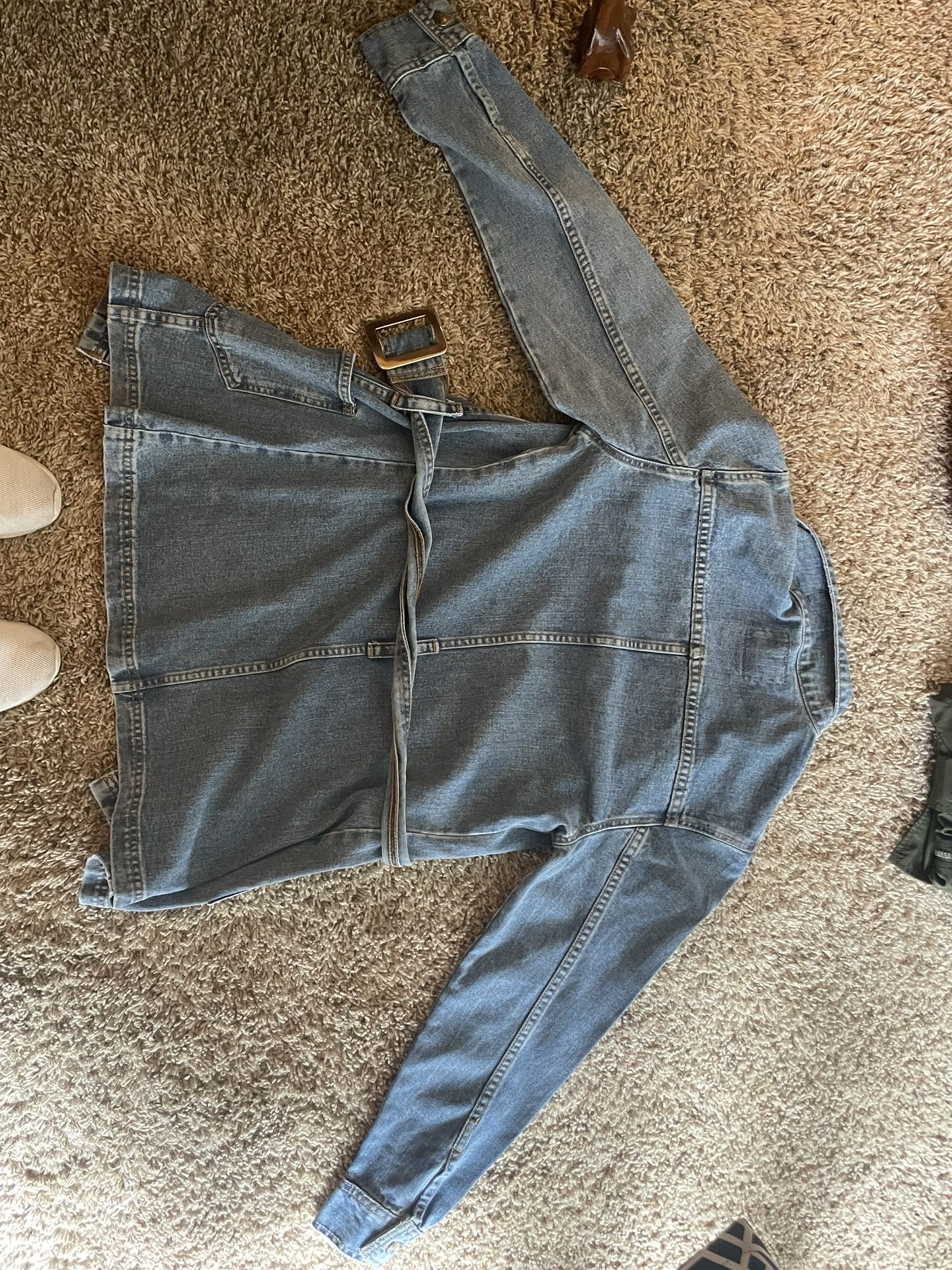 Womens Levi Long Jean Jacket