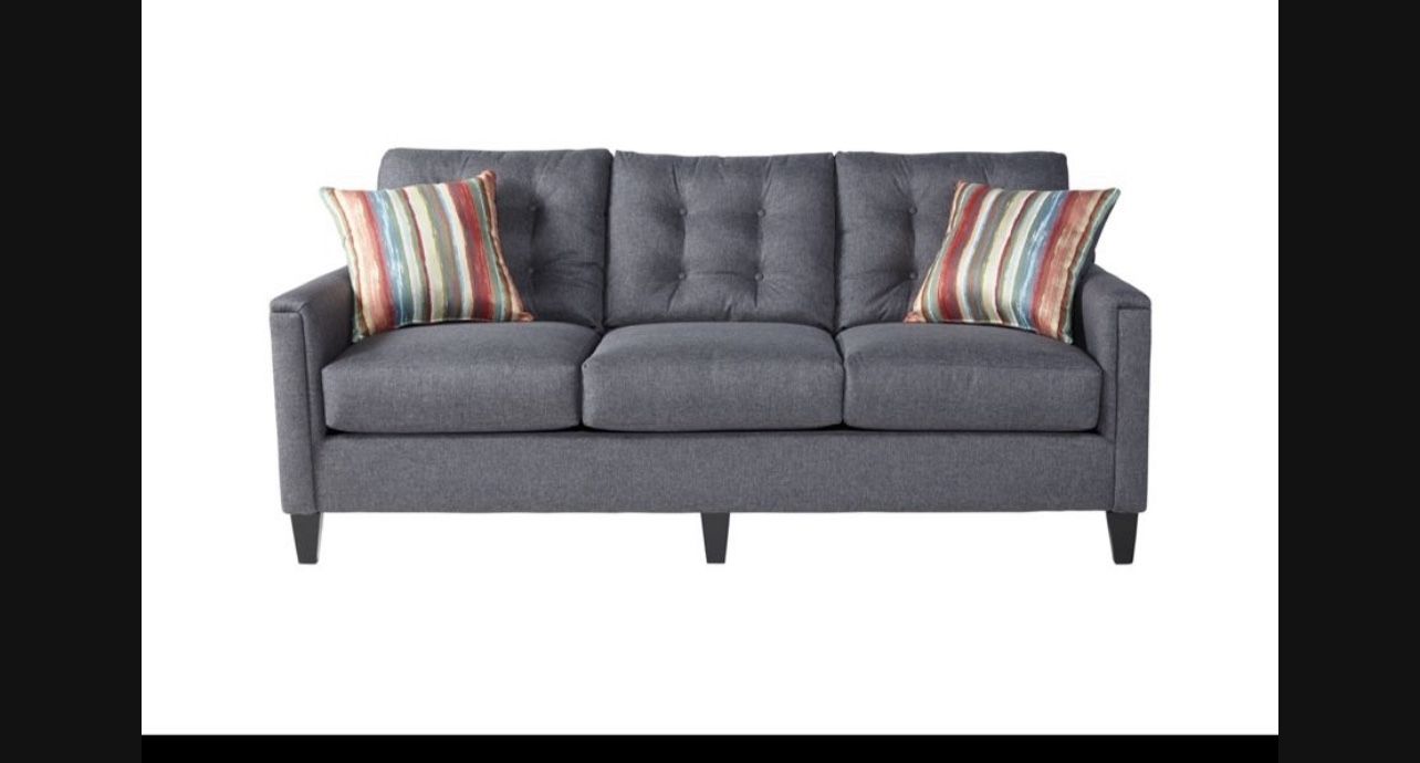 Beautiful Modern Comfortable Grey Sofa