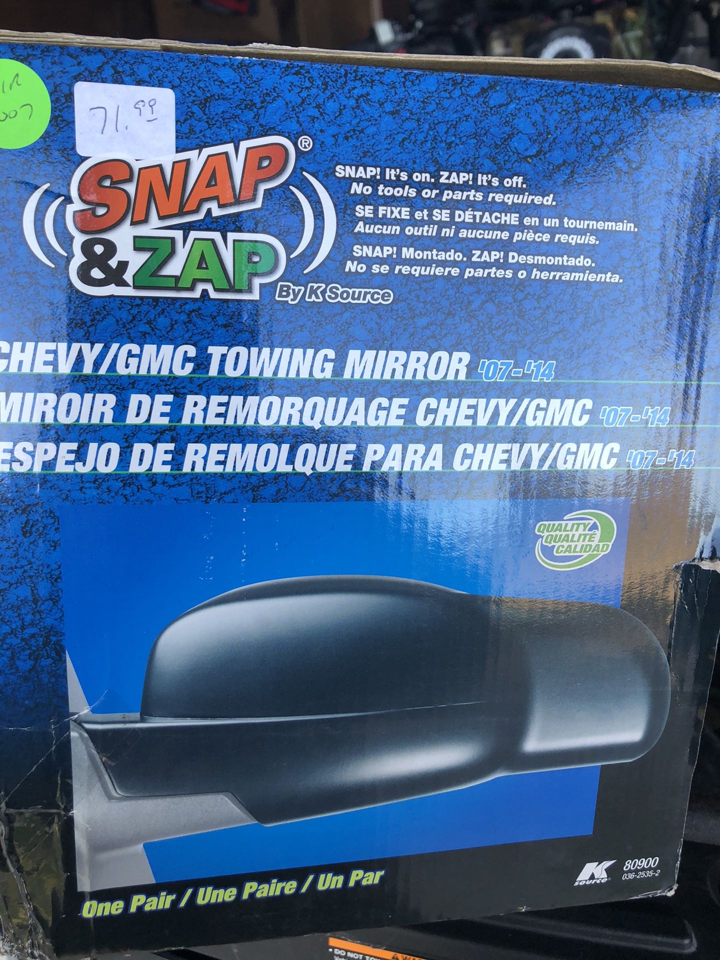 2007-2014 Chevy/gmc mirror extensions