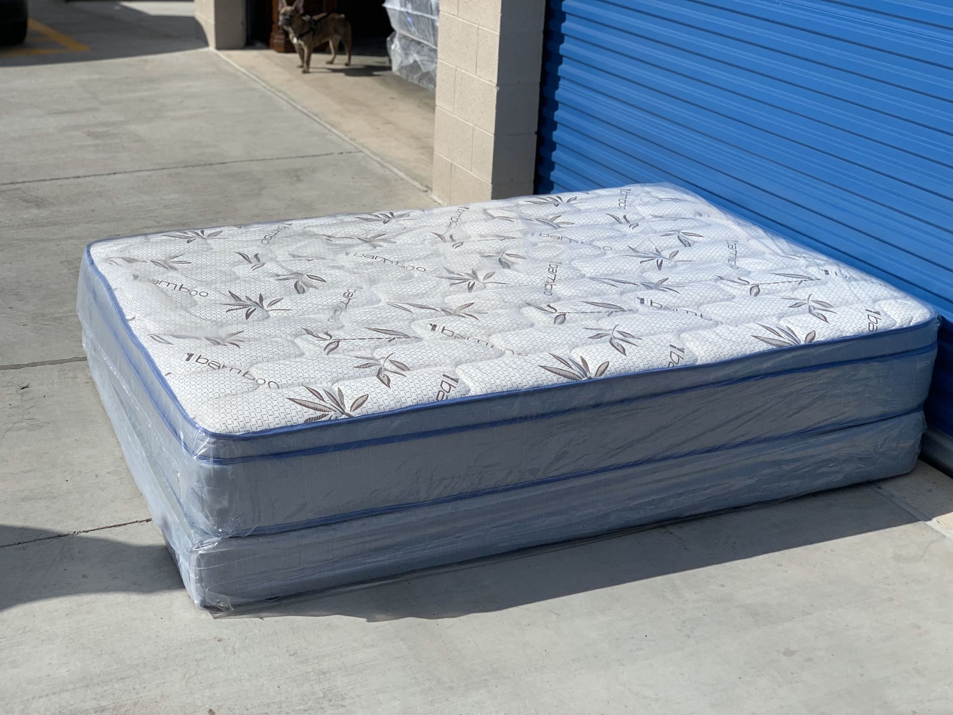 Brand new queen size RV mattress with the boxspring included same day