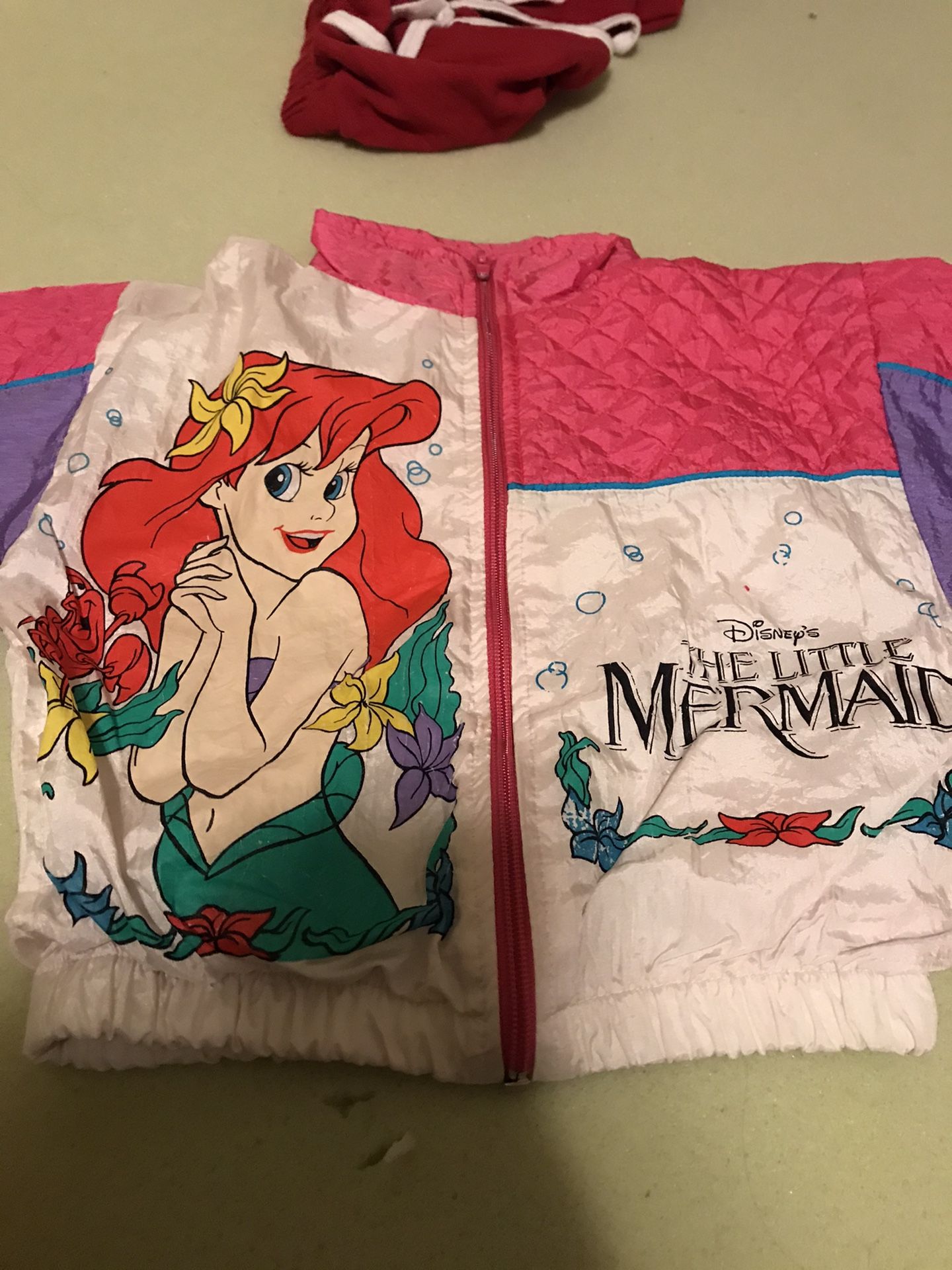 Vintage little mermaid Windbreaker Jacket 3T