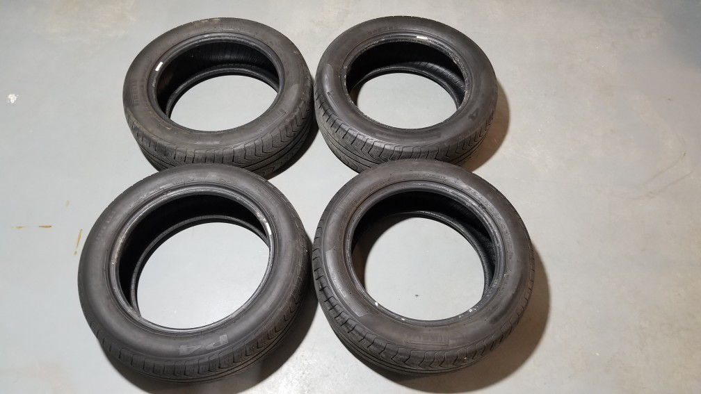 Set of 4 Pirelli P4 Four Seasons Plus 205 55 16 91H tires